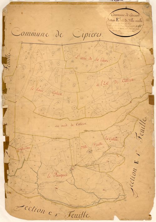 Ville Vieille. - Plan de section, E2