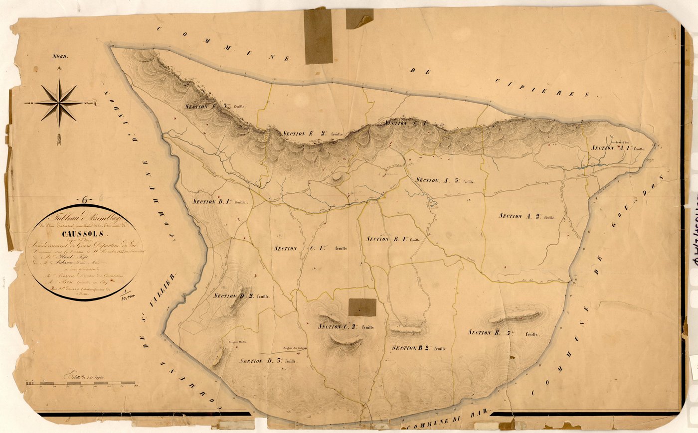 Tableau d'assemblage. - TA