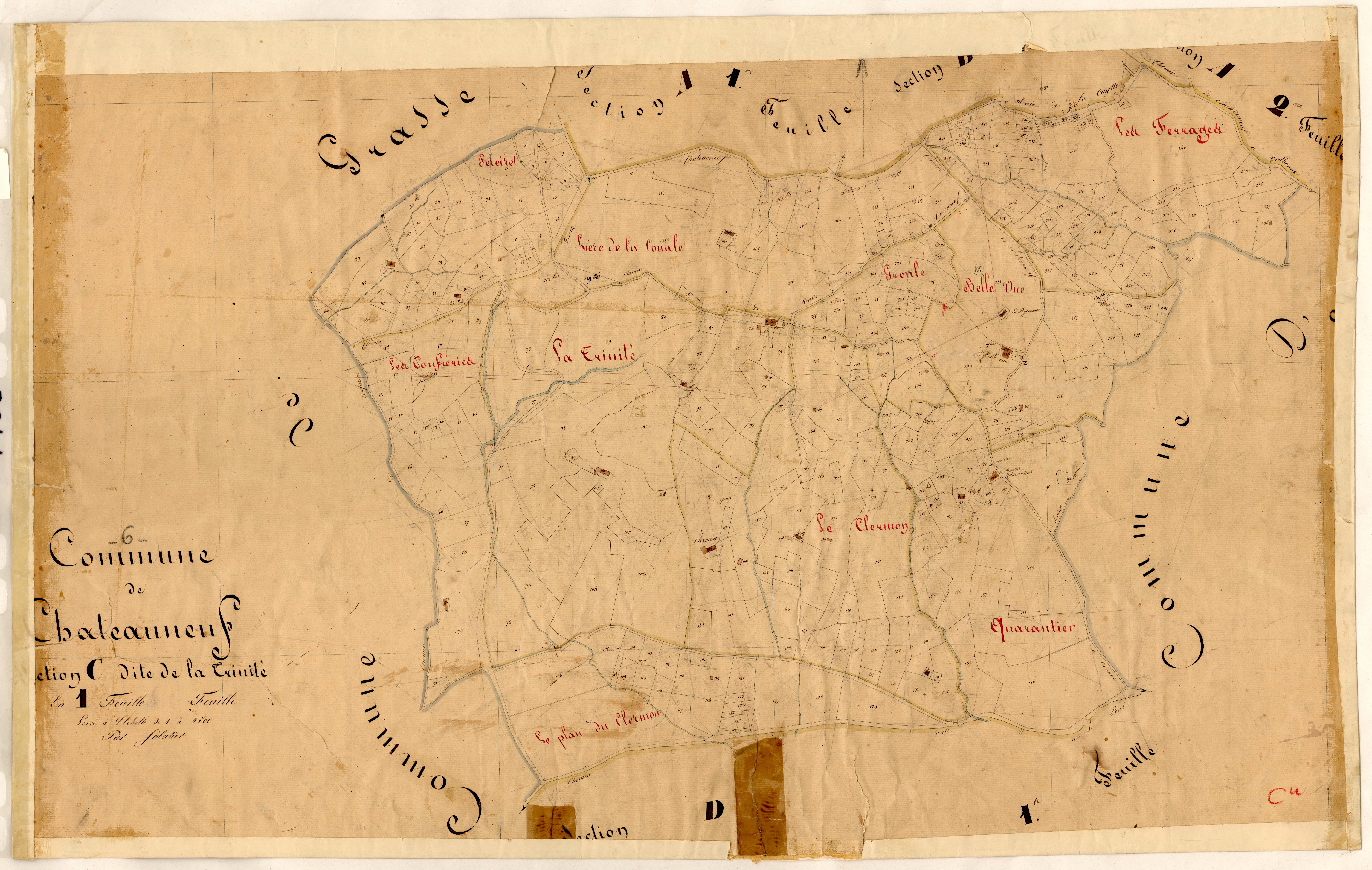 La Trinité. - Plan de section, C