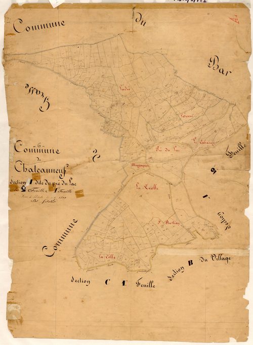 Le Pré du Lac. - Plan de section, A1