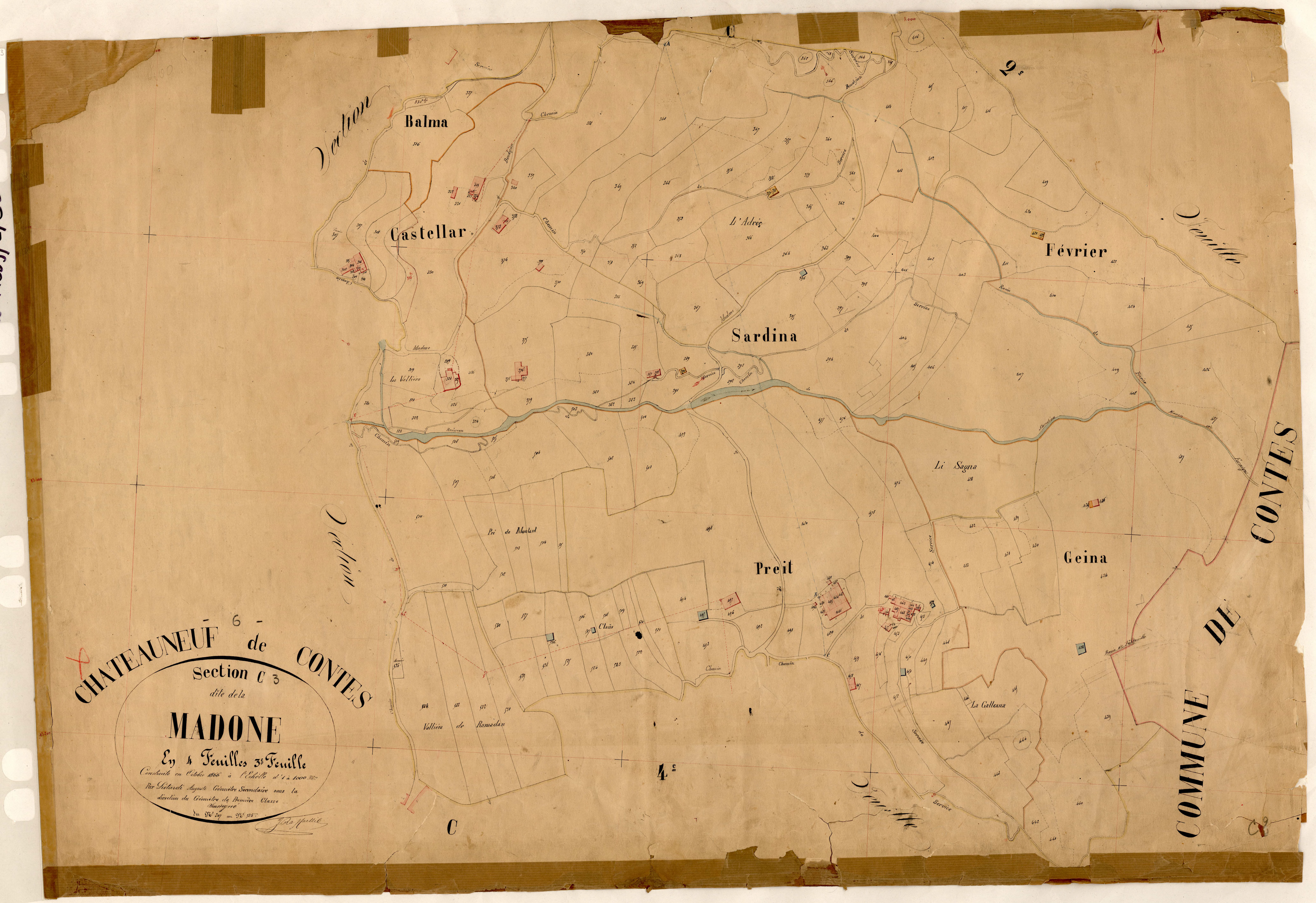 La Madone. - Plan de section, C3