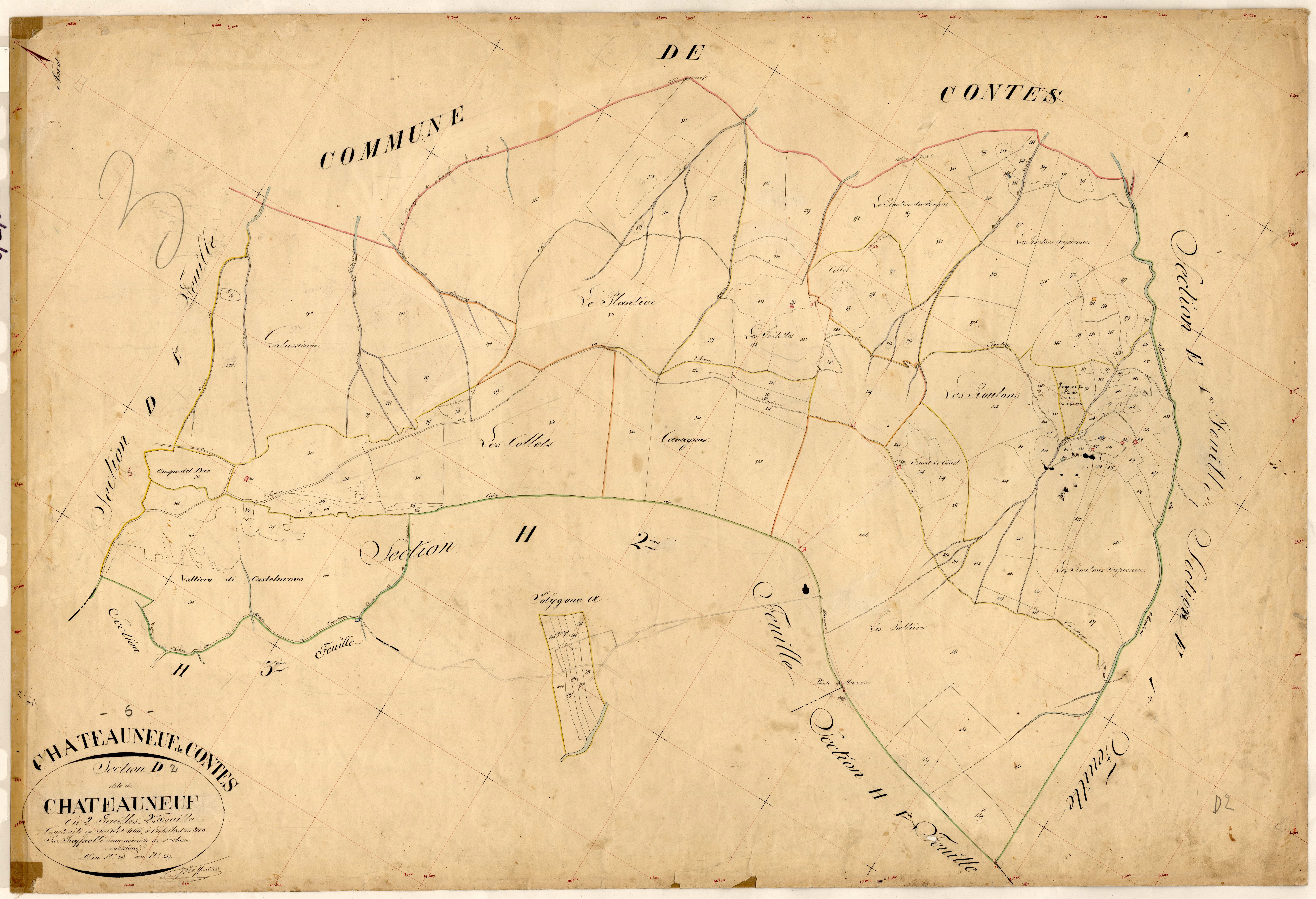 Châteauneuf. - Plan de section, D2