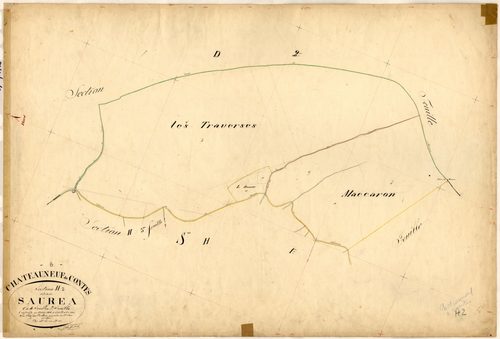La Saurea. - Plan de section, H2