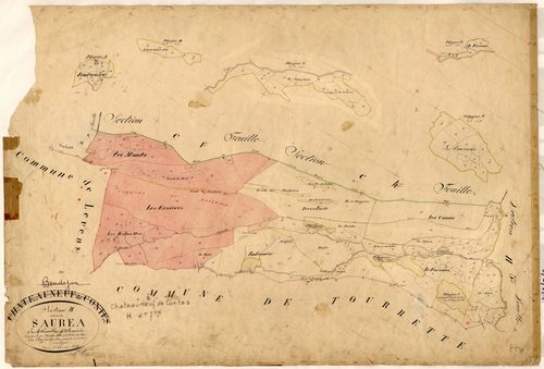 La Saurea. - Plan de section, H4