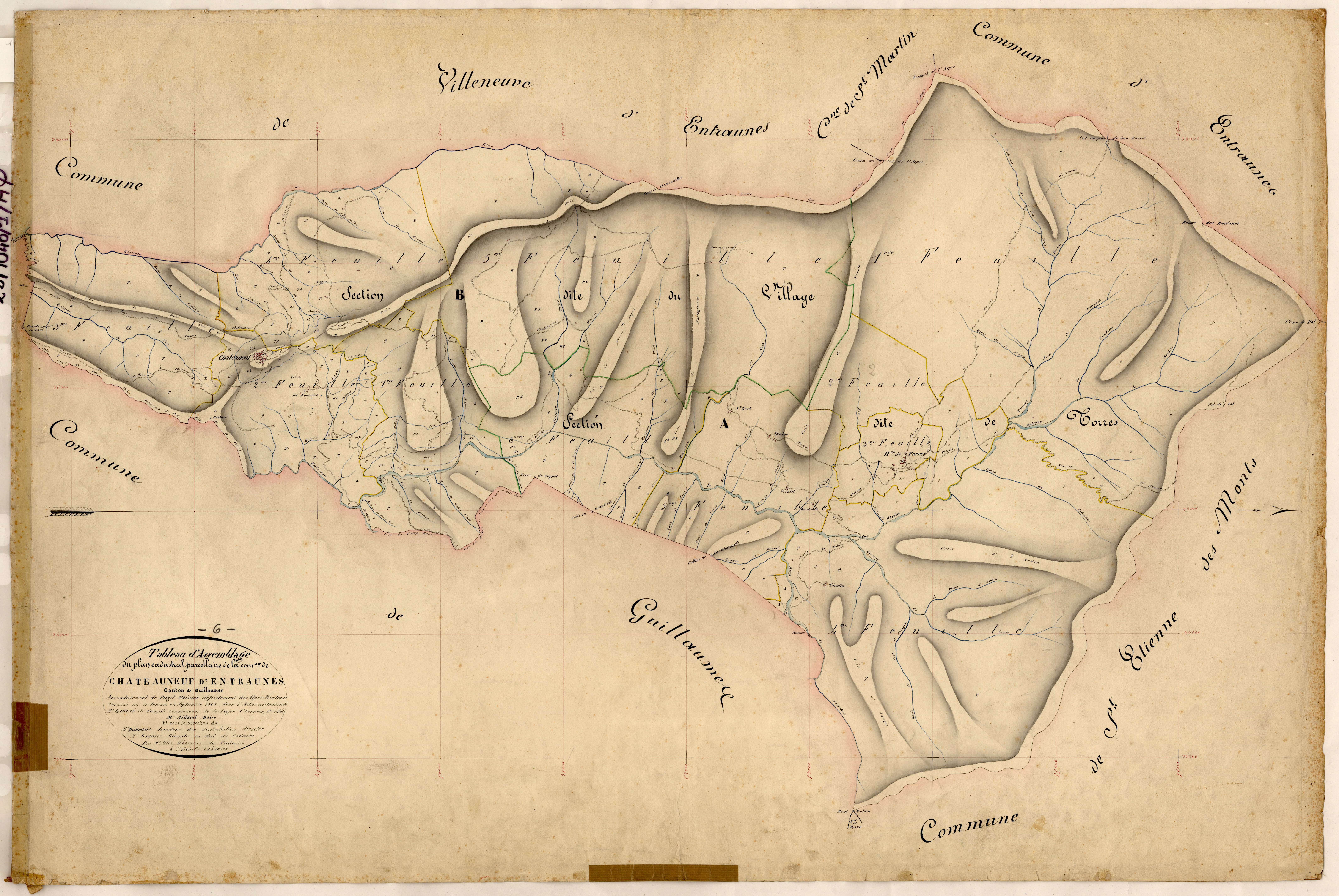 Tableau d'assemblage. - TA