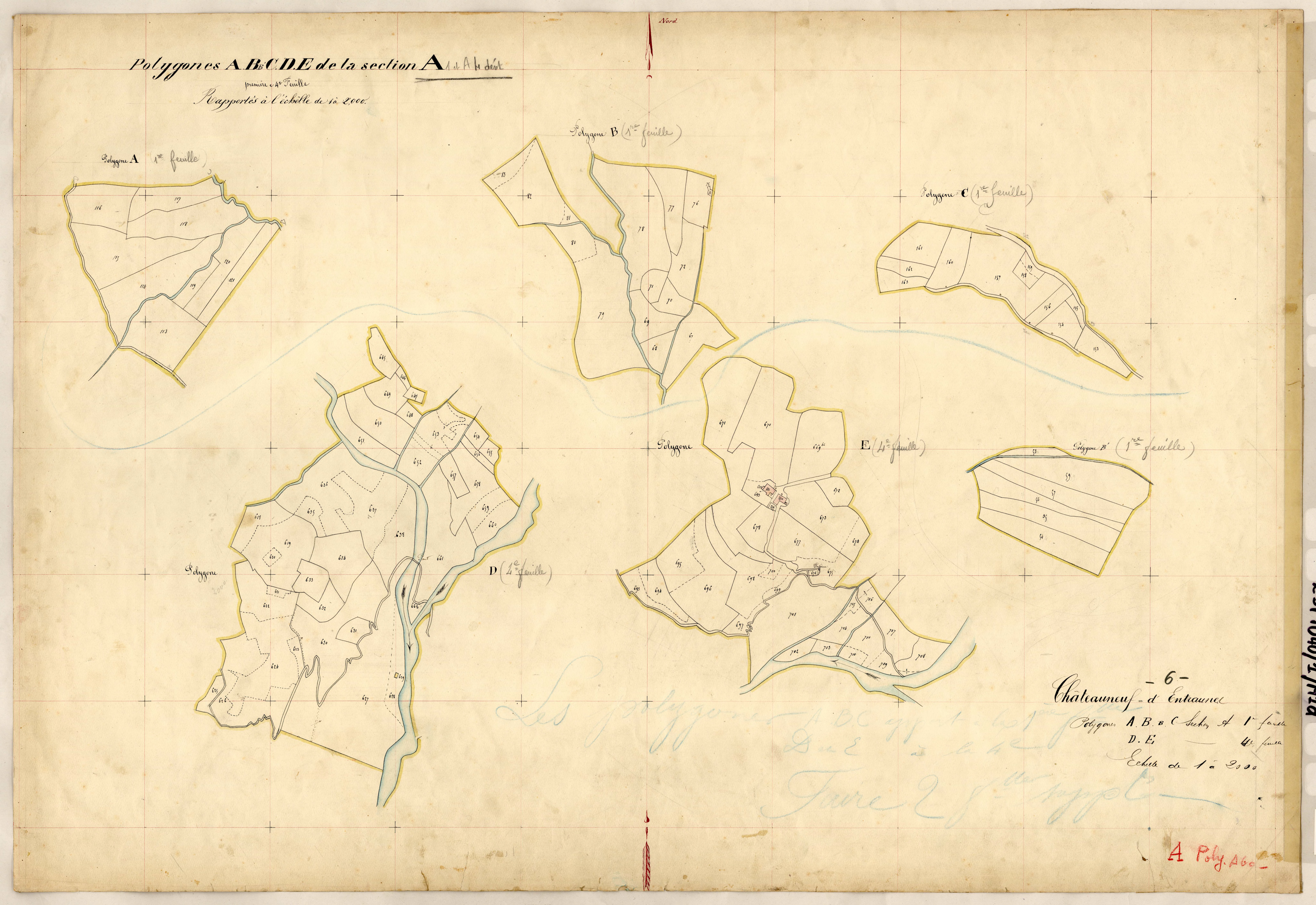 Torres (développement). - Plan de section, A(d)