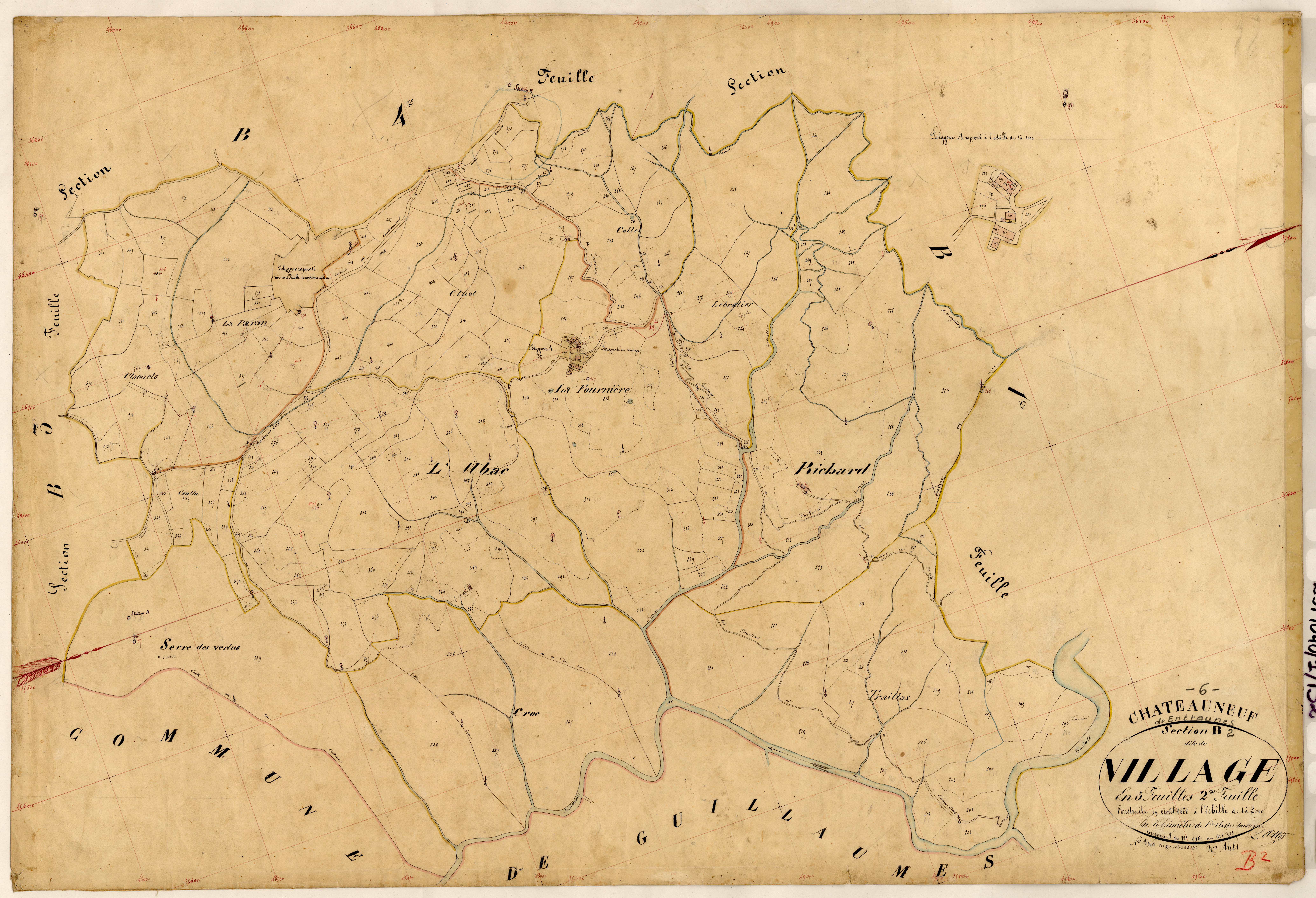 Le Village. - Plan de section, B2