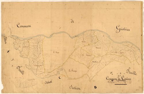 Le Verger et les Fontaniers, le Verger. - Plan de section, B1