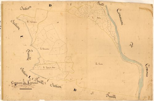 La Ribière, les Costes et le Plan, les Costes. - Plan de section, D2