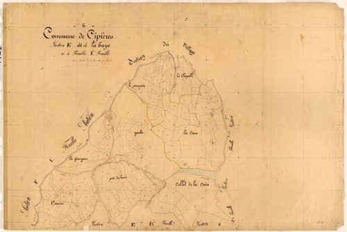 La Faye. - Plan de section, E1