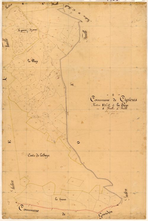 La Faye. - Plan de section, E3
