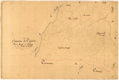 La Faye. - Plan de section, E5