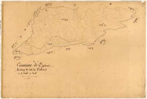 Le Calernet. - Plan de section, F1