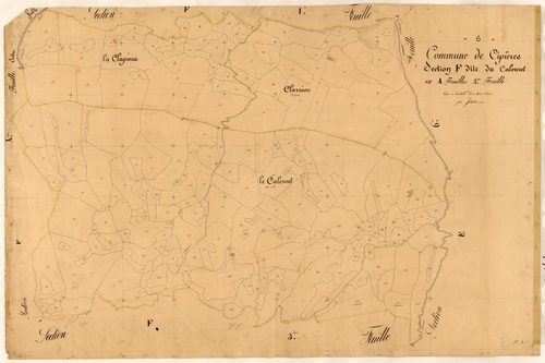 Le Calernet. - Plan de section, F2