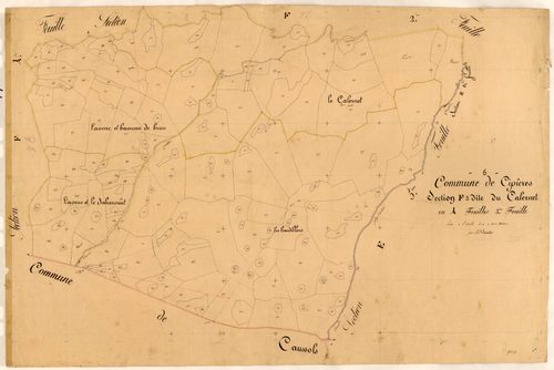 Le Calernet. - Plan de section, F3