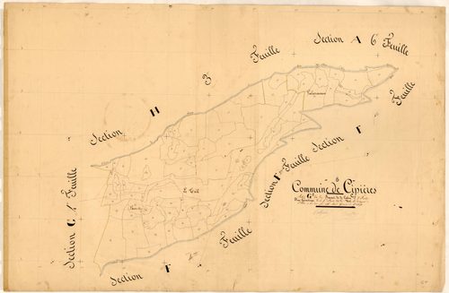 Les Baumes et Calern, le Teil. - Plan de section, G5