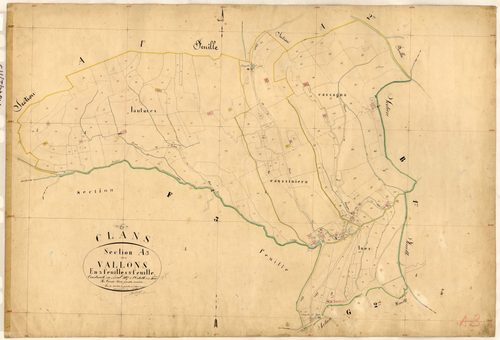 Vallons. - Plan de section, A3