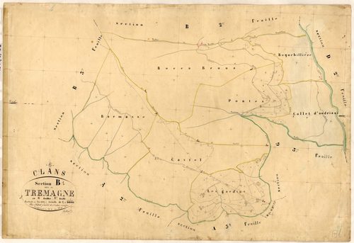 Tremagna. - Plan de section, B1