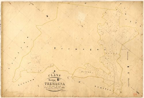 Tremagna. - Plan de section, B4