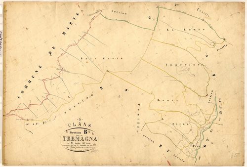 Tremagna. - Plan de section, B5