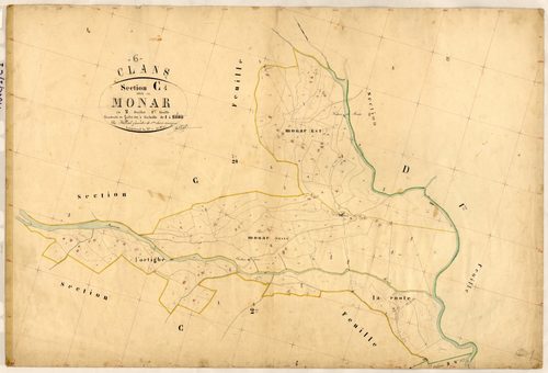 Monar. - Plan de section, C1