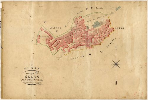 Clans. - Plan de section, G1