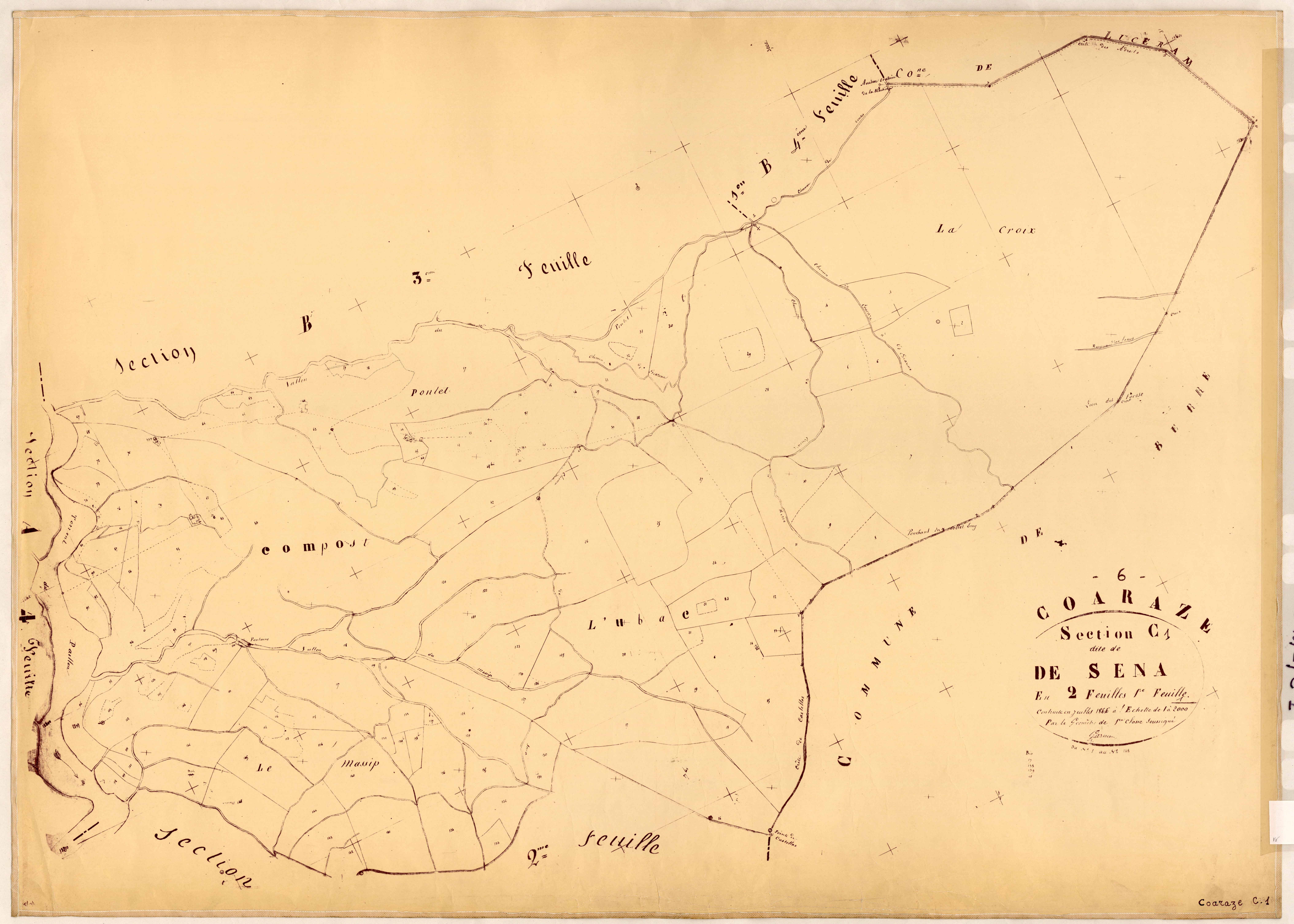 De Sena. - Plan de section, C1