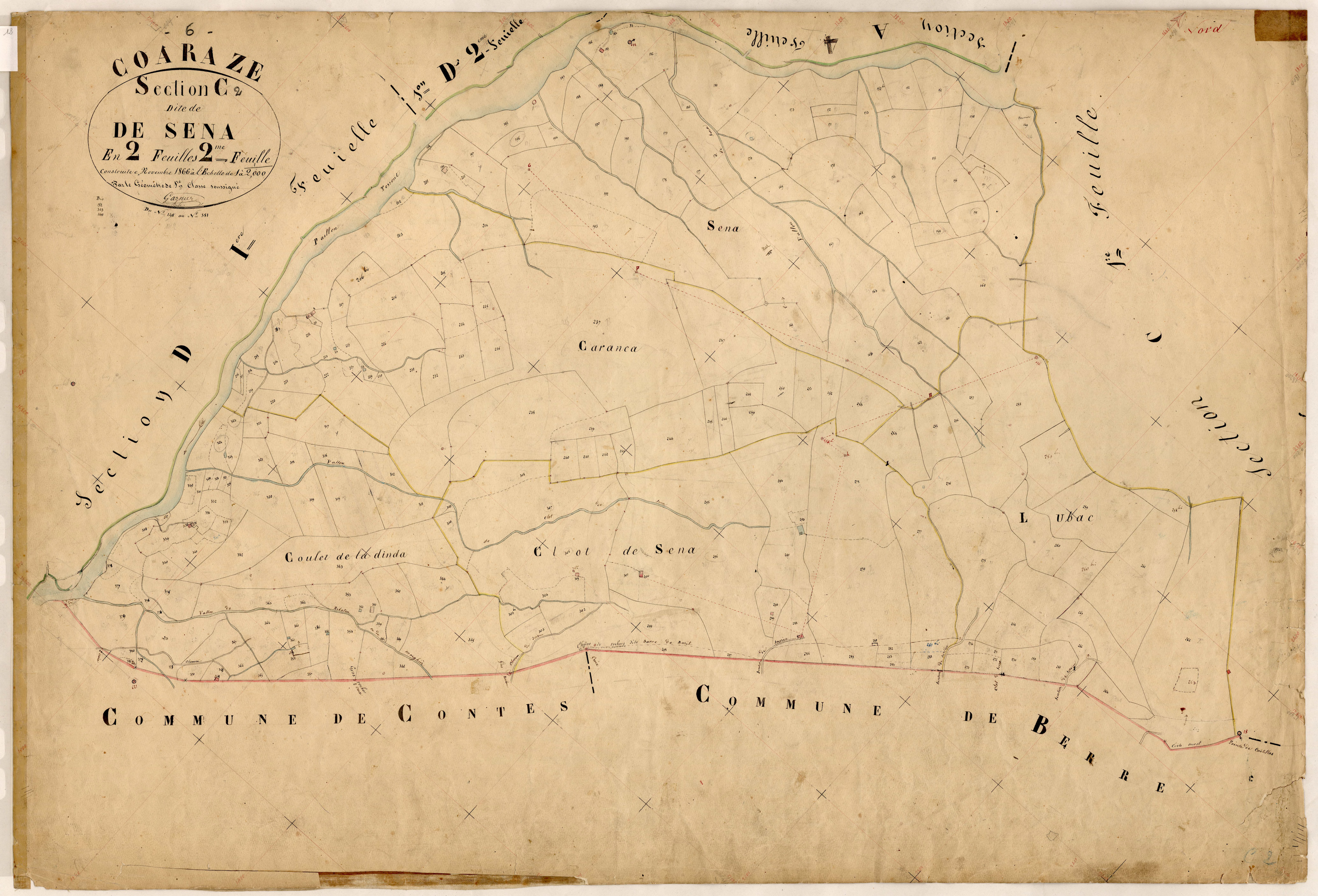 De Sena. - Plan de section, C2
