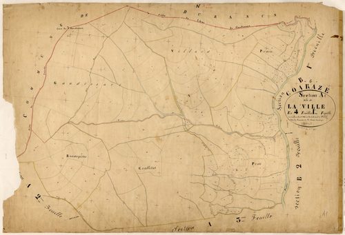 La Ville. - Plan de section, A1