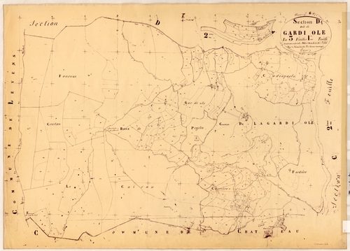Gardiole. - Plan de section, D1