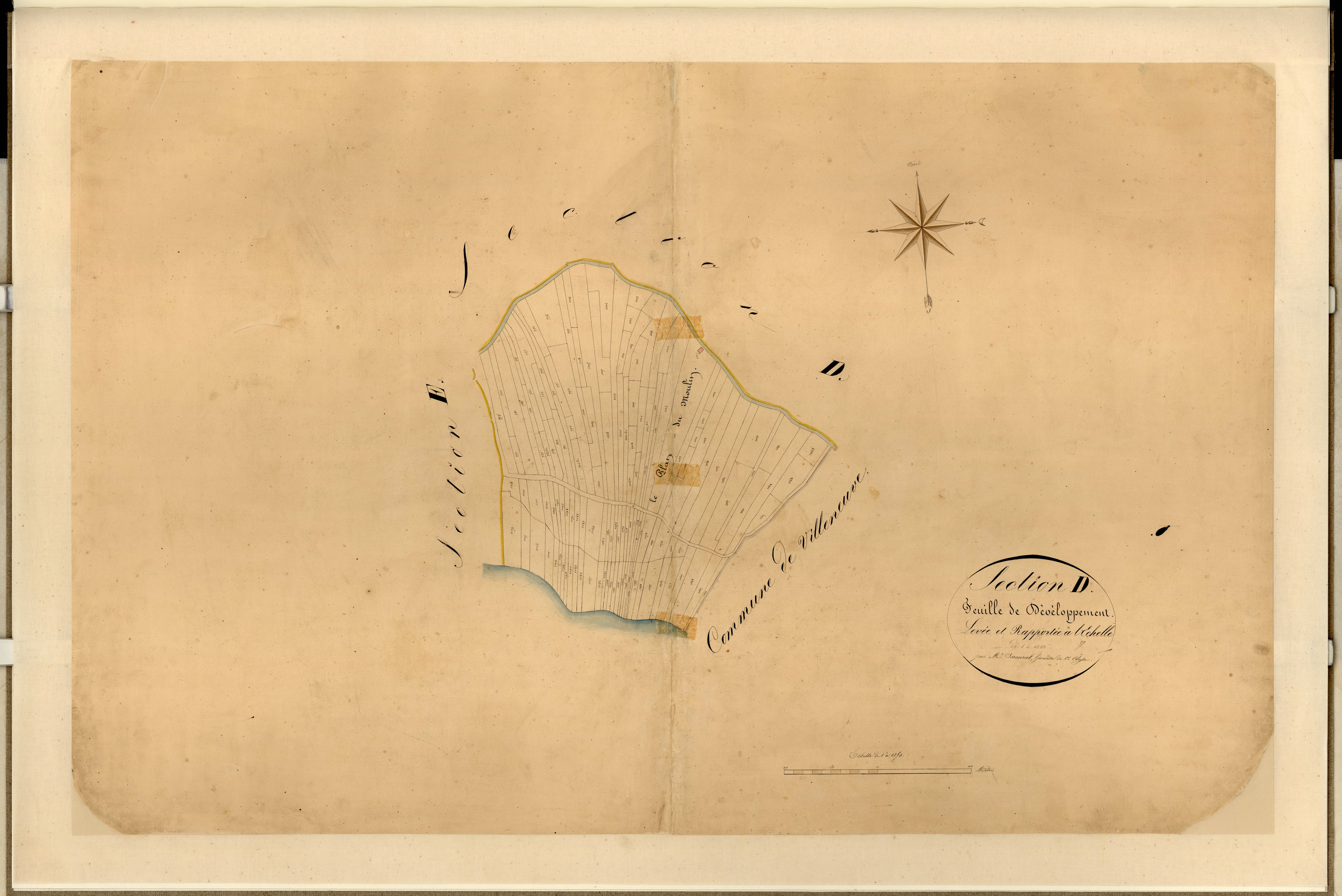Montfort, les Caillades et les Défoussats (développement). - Plan de section, D(d)