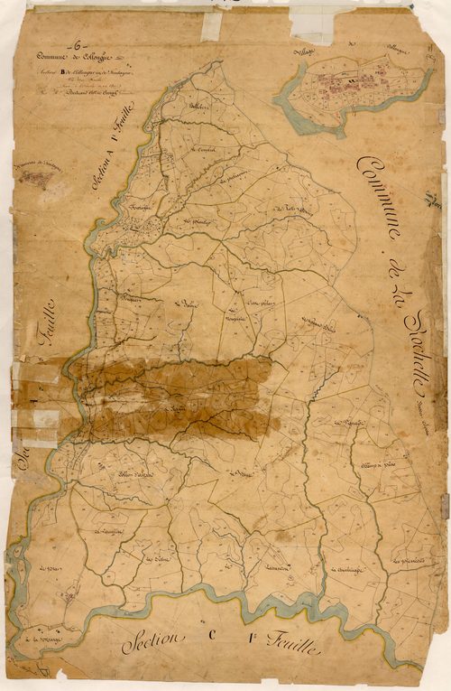 Collongue et Fontayne. - Plan de section, B