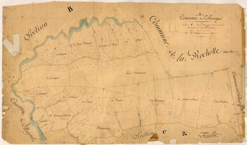 Maugrache, les Domaines. - Plan de section, C1