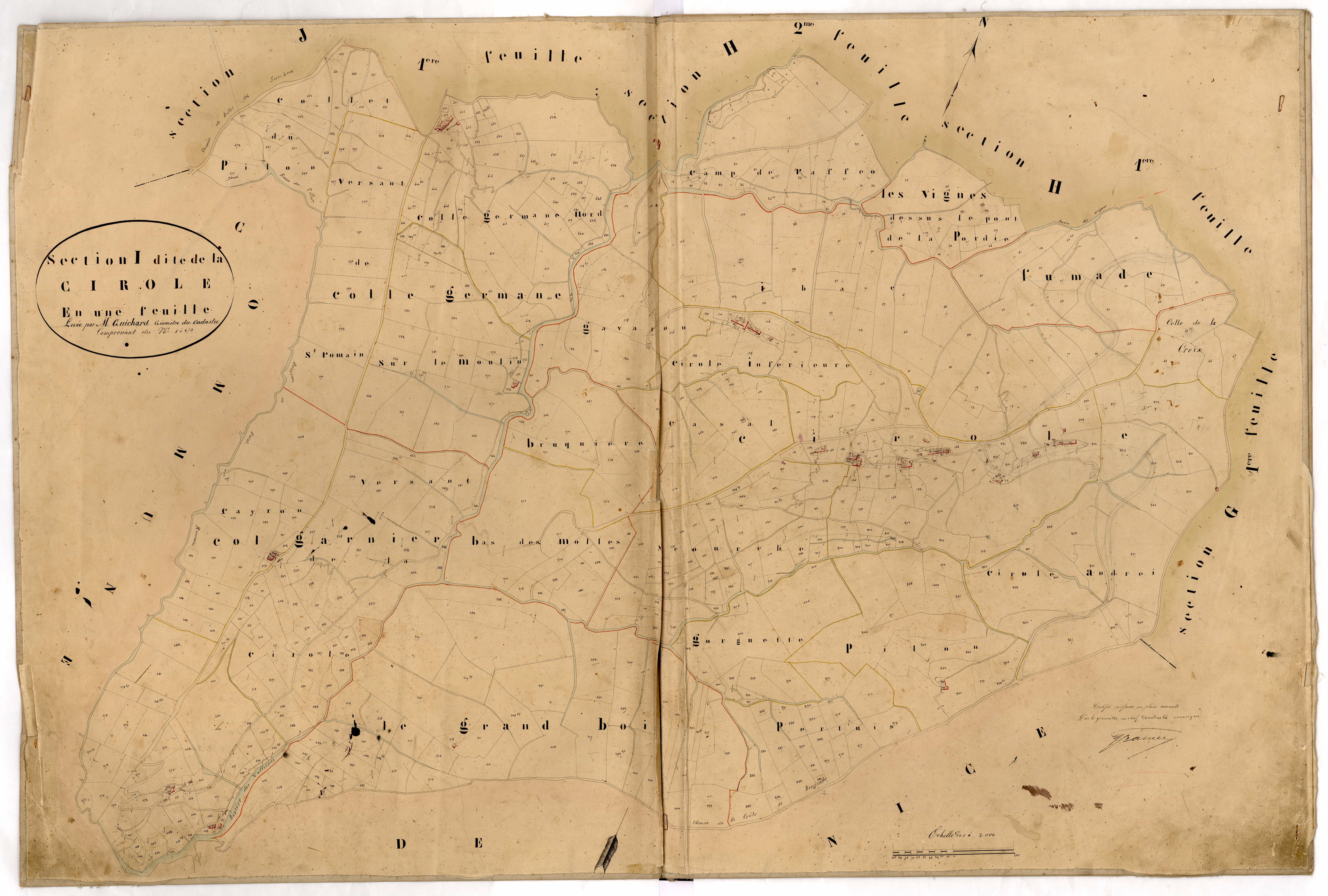La Cirole. - Plan de section, I