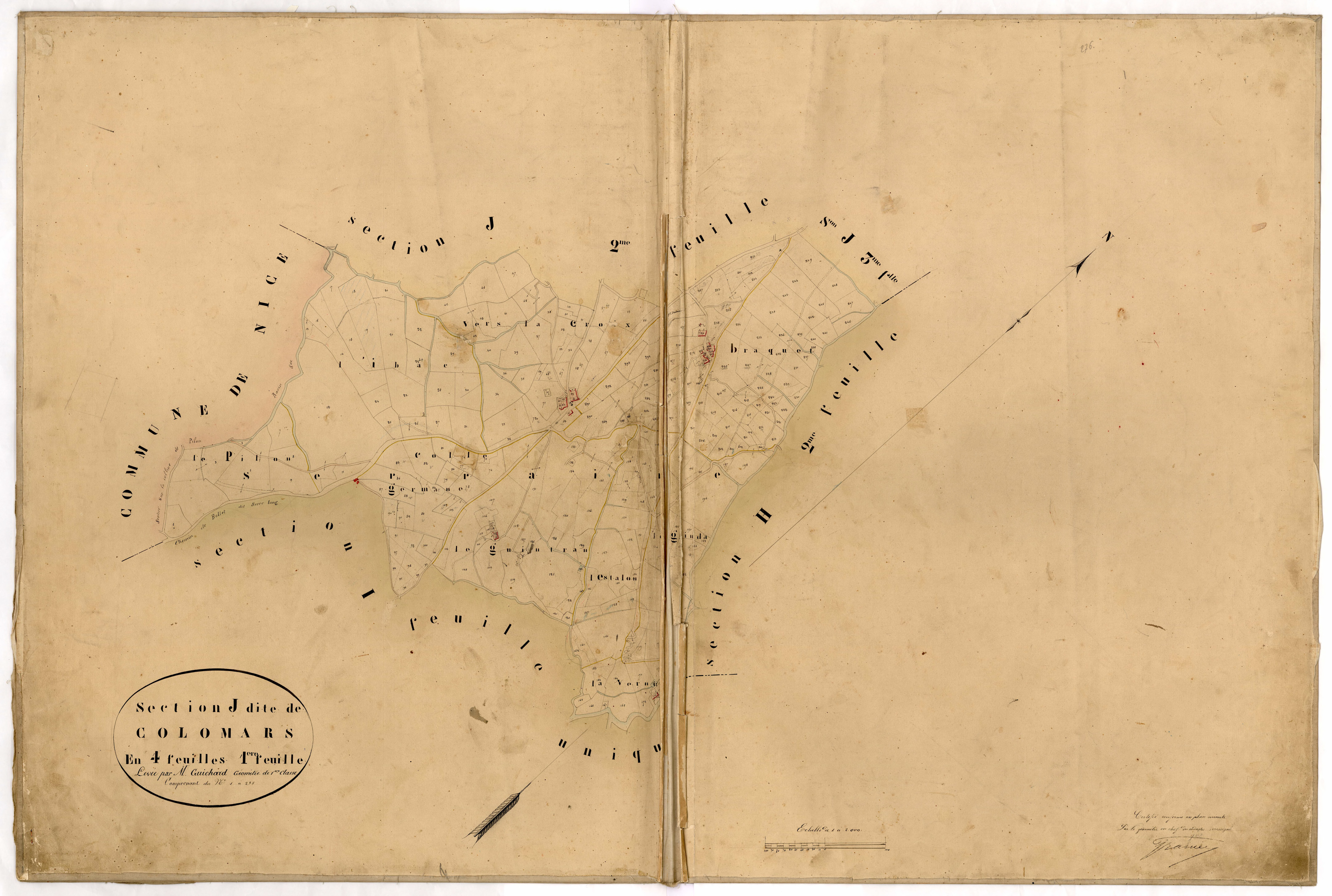 Colomars. - Plan de section, J1