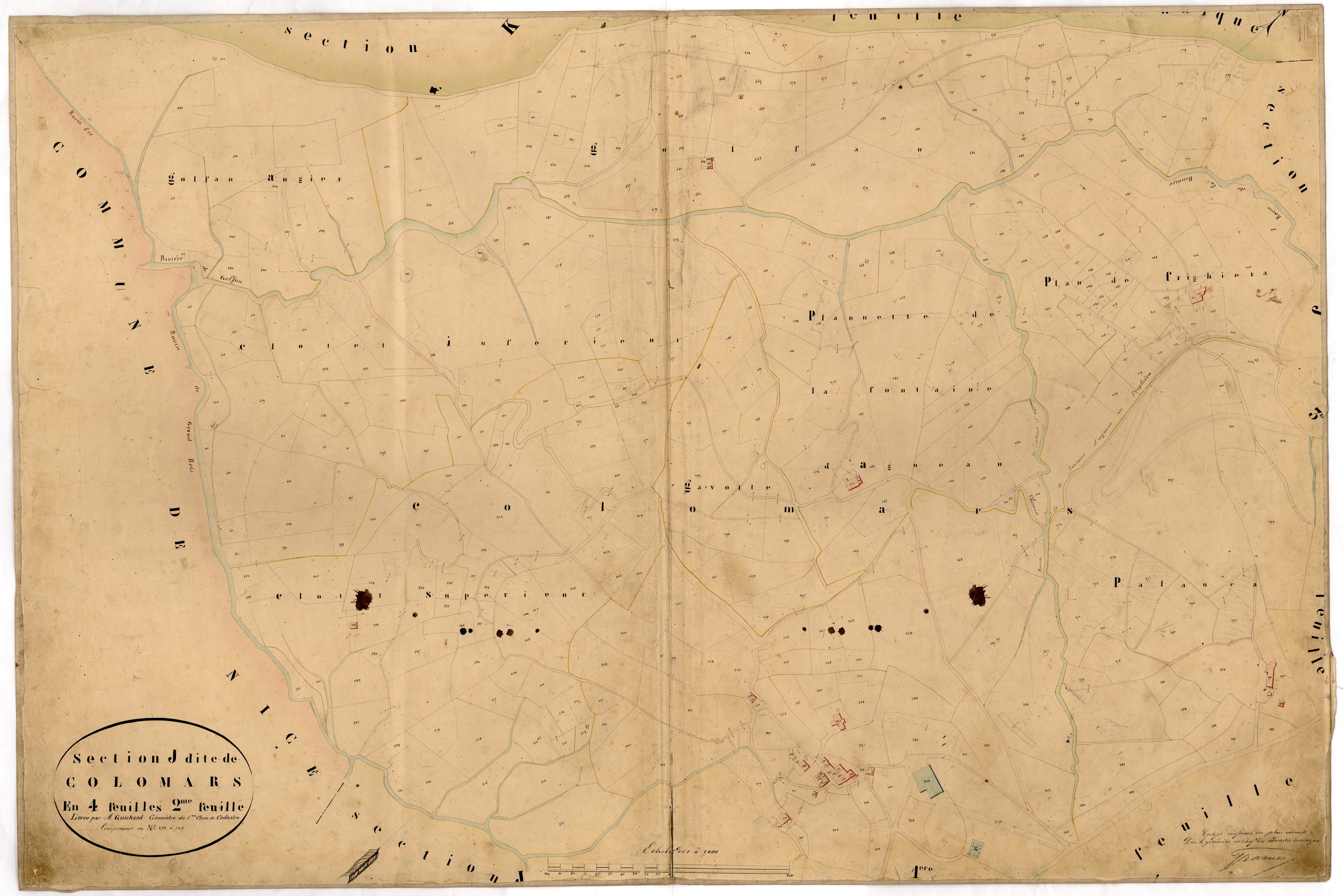 Colomars. - Plan de section, J2