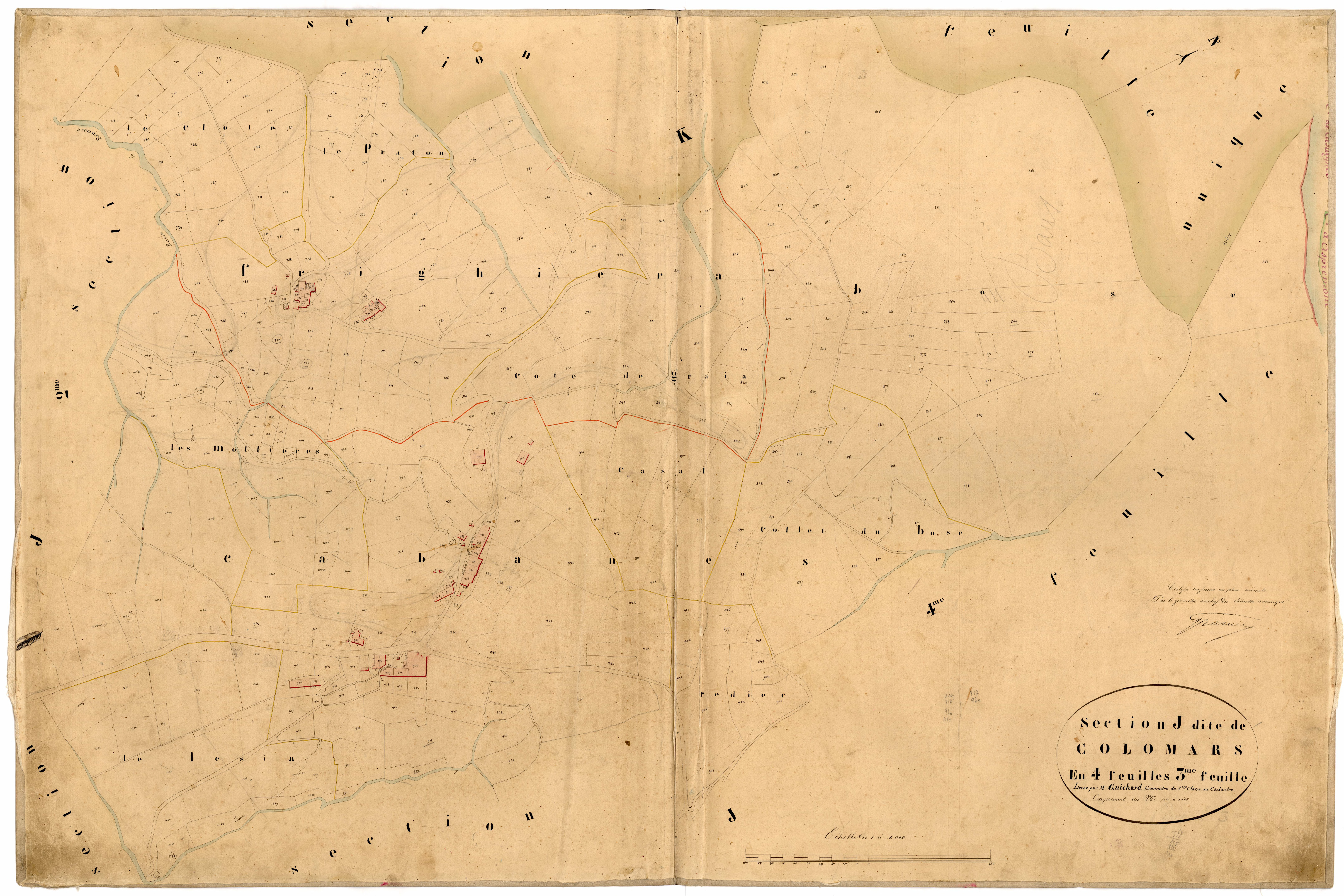 Colomars. - Plan de section, J3