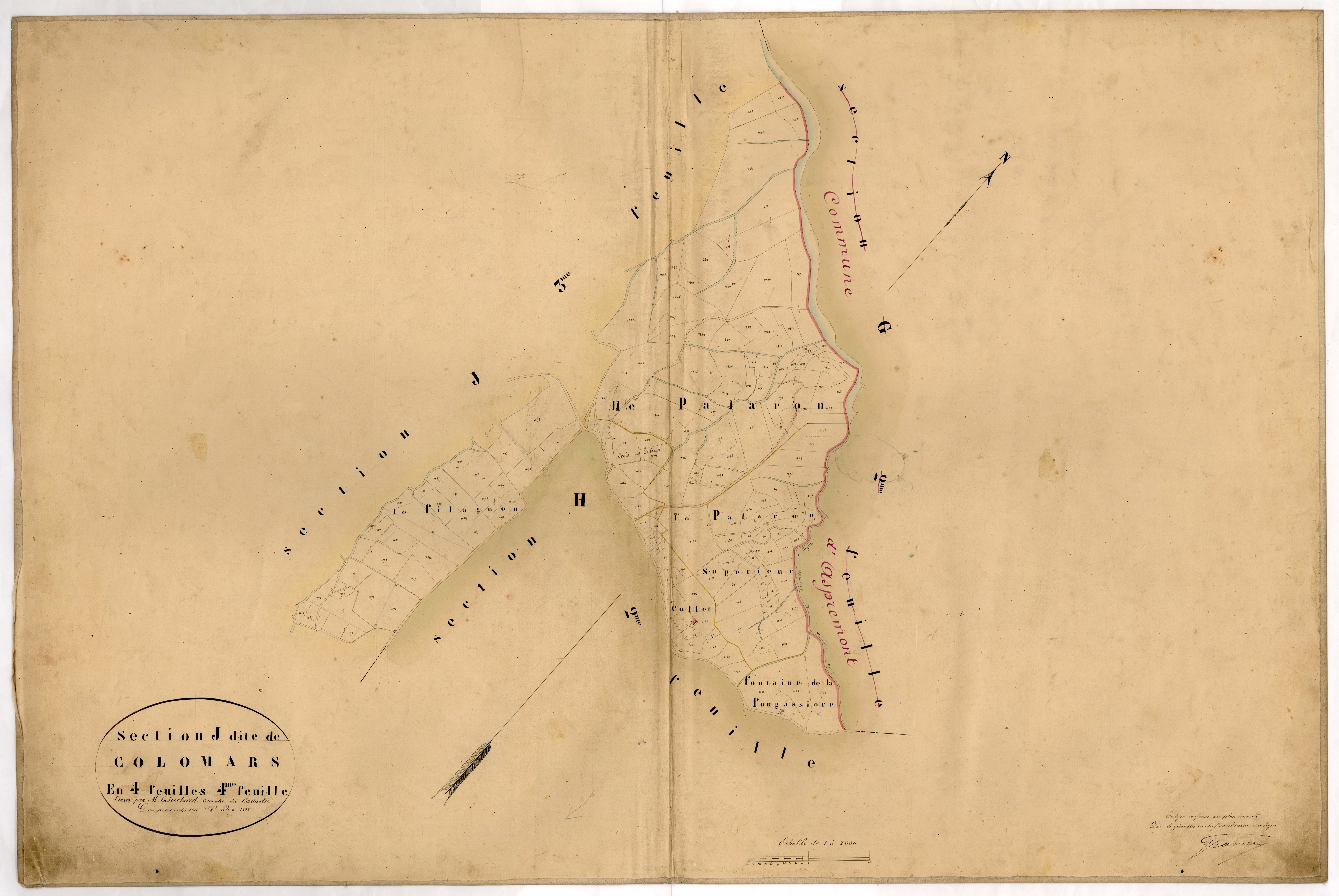 Colomars. - Plan de section, J4