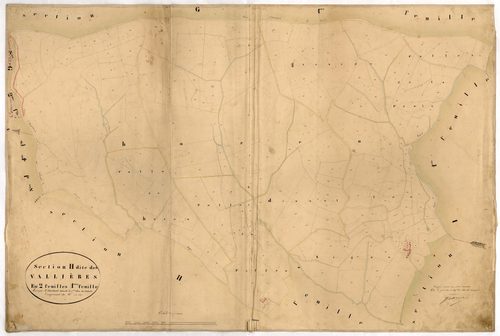 Les Vallières. - Plan de section, H1