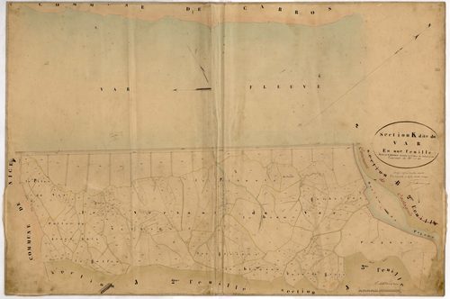 Le Var. - Plan de section, K