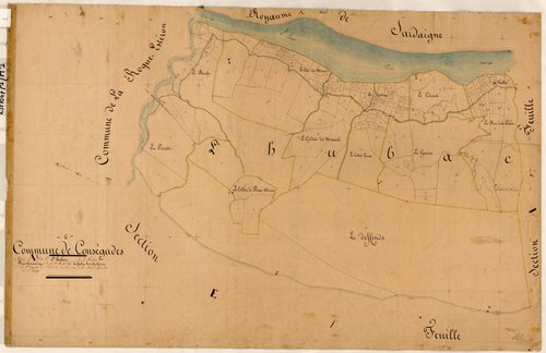 L'Hubac, les Gabres et la Gourre. - Plan de section, A1