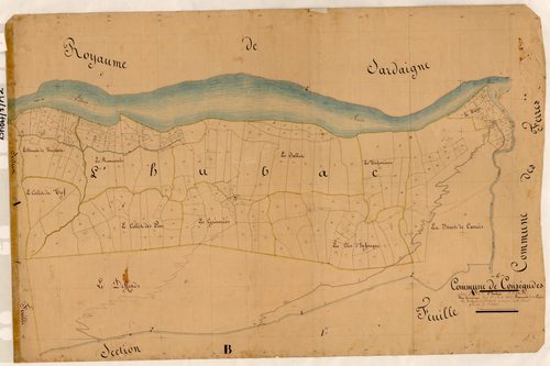 L'Hubac, les Rancurels et la Pégière. - Plan de section, A2