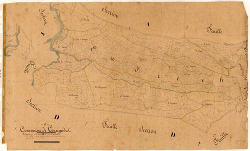 L'Adrech. - Plan de section, E