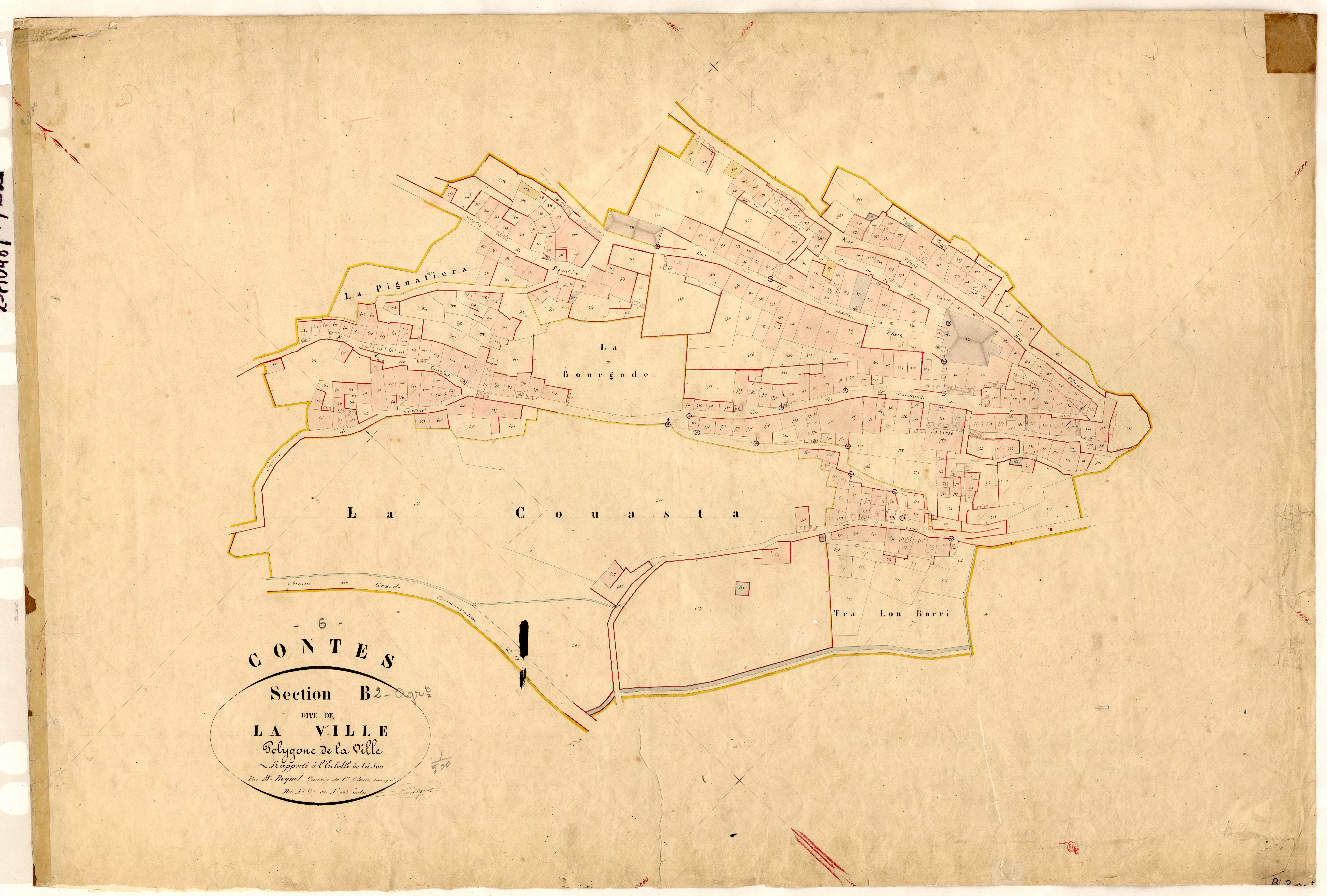 La Ville (développement). - Plan de section, B2(d)