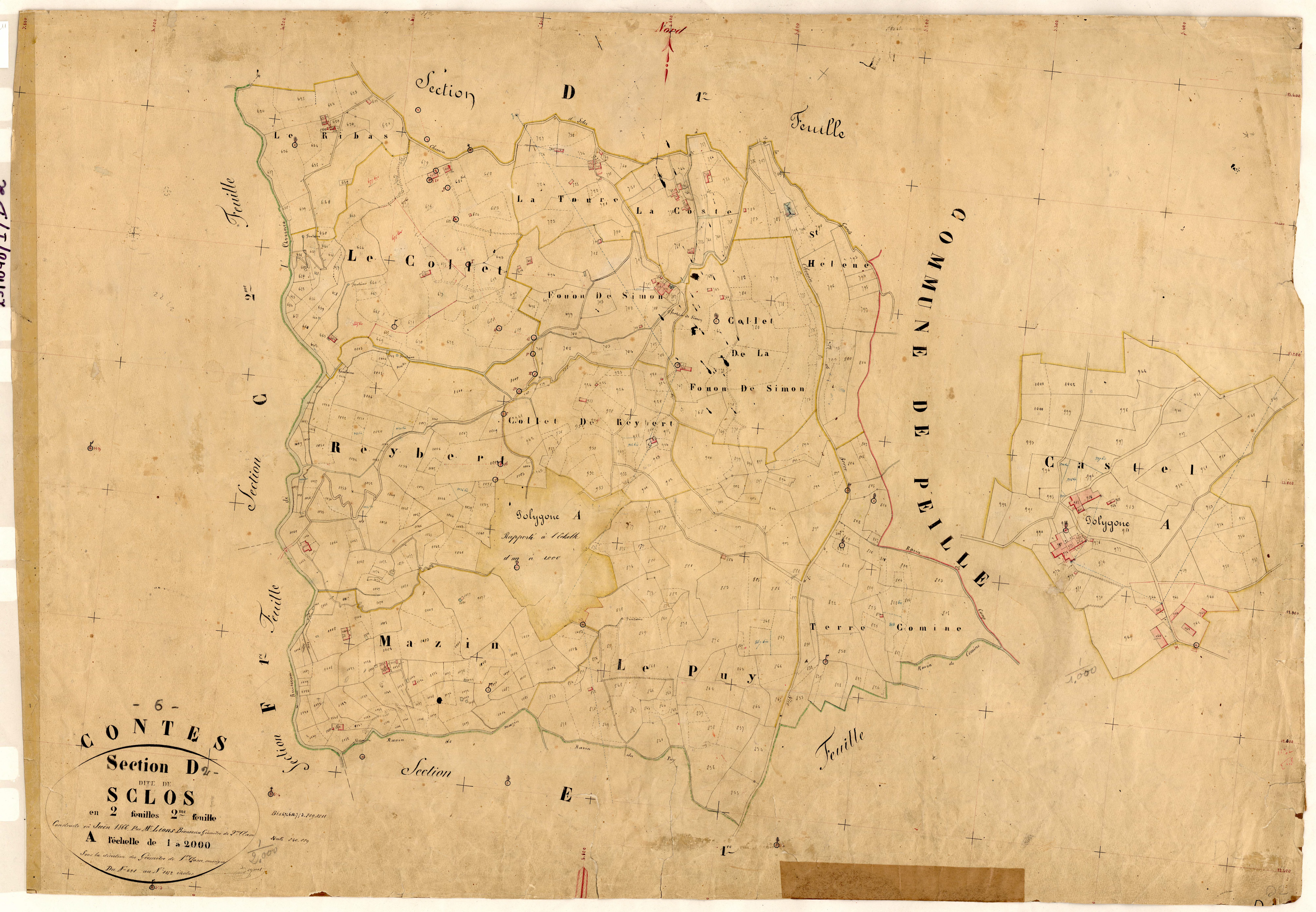 Sclos. - Plan de section, D2