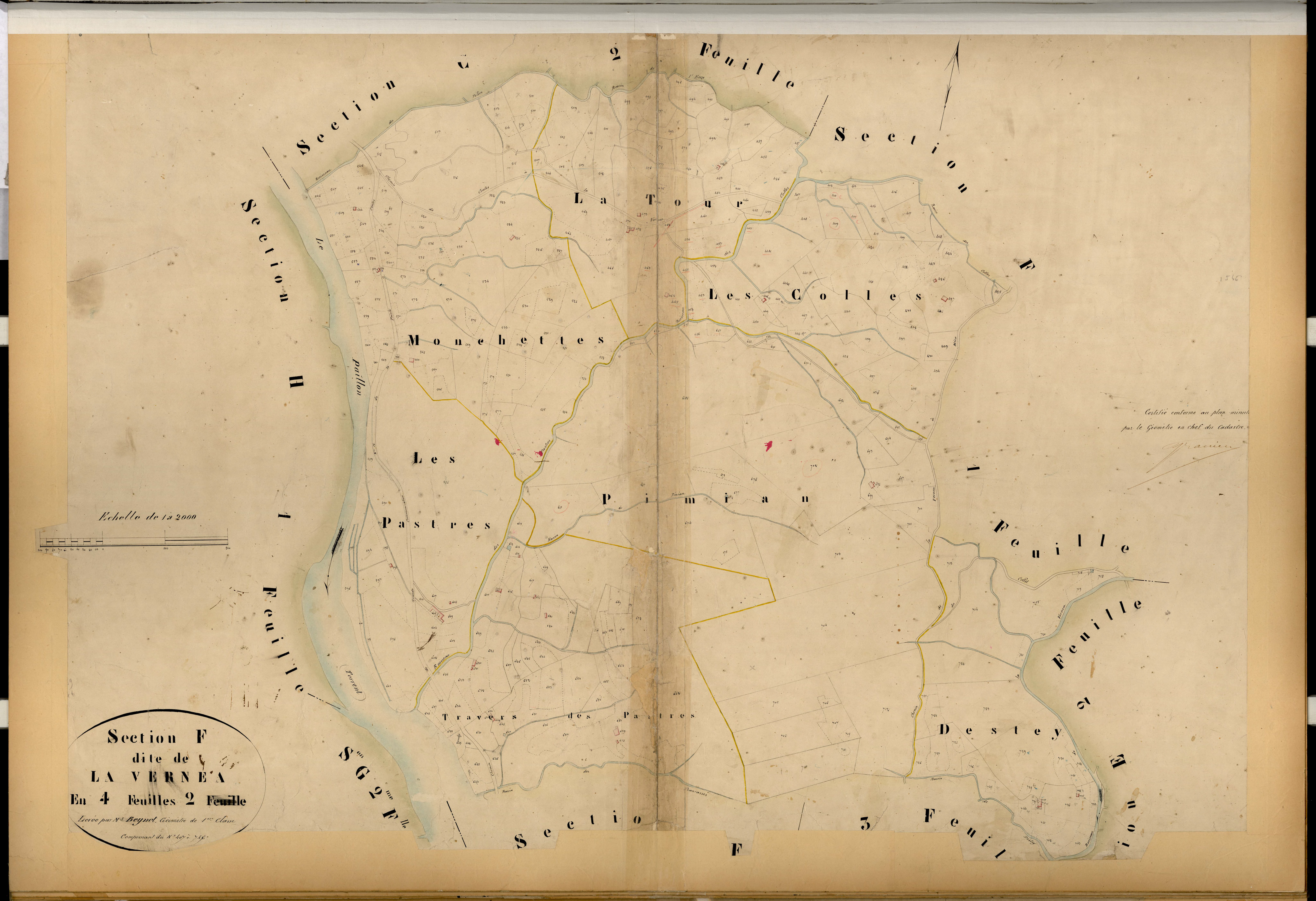 La Vernea. - Plan de section, F2