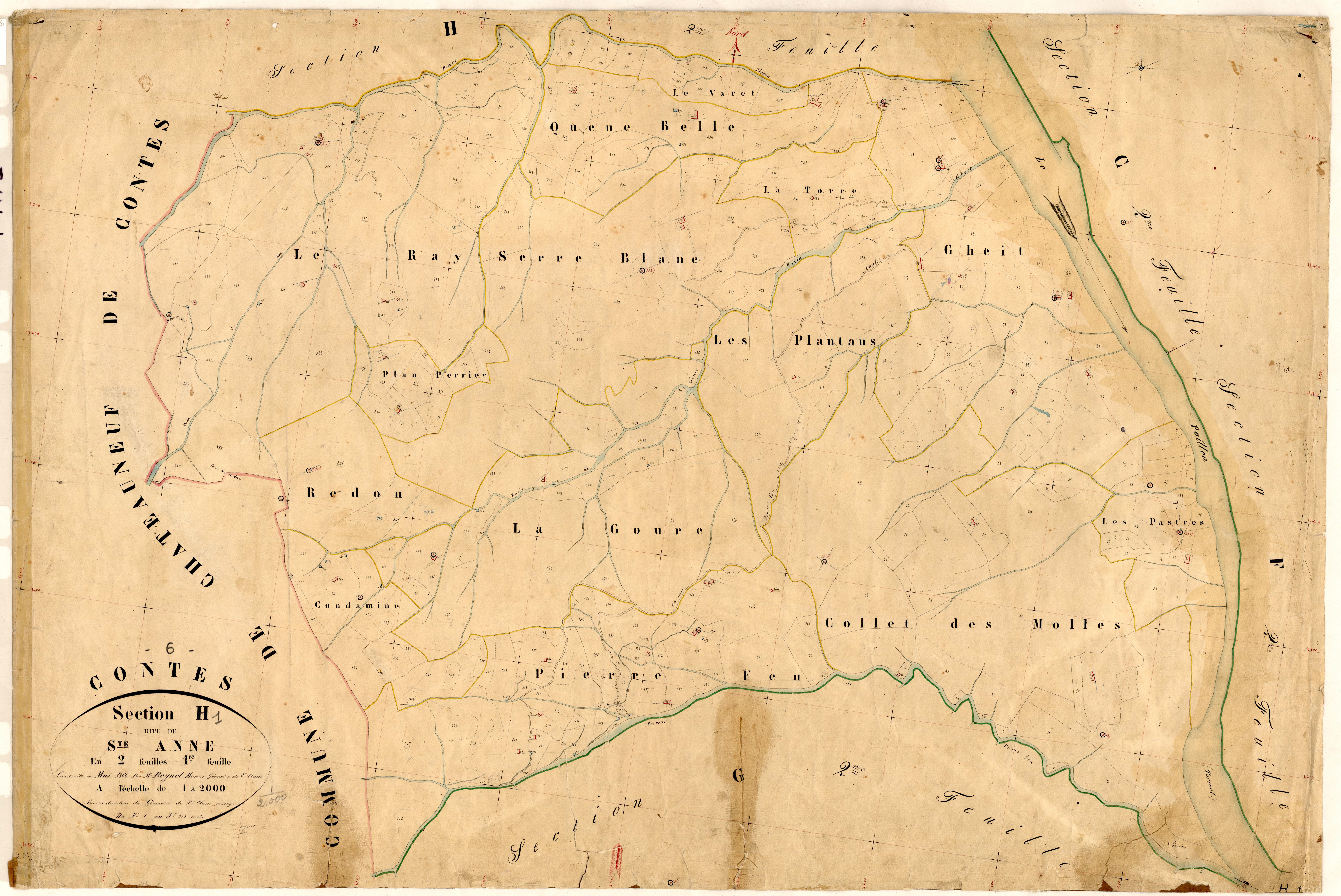 Sainte Anne. - Plan de section, H1