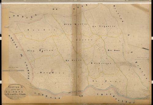 La Séna. - Plan de section, A1