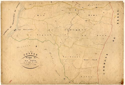 La Séna. - Plan de section, A2