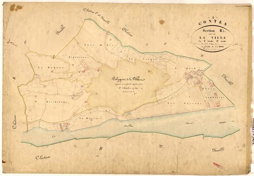 La Ville. - Plan de section, B2